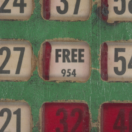Chasing Numbers I Bingo Card by Mercana Studio a Hand Embellished Textured Framed Canvas by Mercana at Eve Furniture