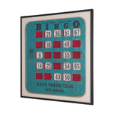 Chasing Numbers II Bingo Card by Mercana Studio a Hand Embellished Textured Framed Canvas by Mercana at Eve Furniture
