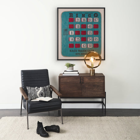 Chasing Numbers II Bingo Card by Mercana Studio a Hand Embellished Textured Framed Canvas by Mercana at Eve Furniture