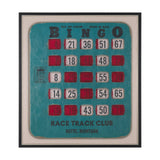 Chasing Numbers II Bingo Card by Mercana Studio a Hand Embellished Textured Framed Canvas by Mercana at Eve Furniture
