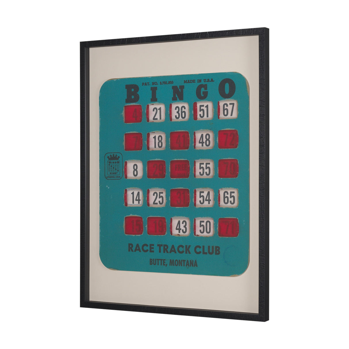 Chasing Numbers II by Zap Studio a Framed Art Print Matted under Glass by Mercana at Eve Furniture