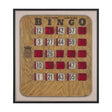 Chasing Numbers III Bingo Card by Mercana Studio a Hand Embellished Textured Framed Canvas by Mercana at Eve Furniture