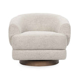 Chassia Dusty Beige Swivel Chair by Classic Home at Eve Furniture