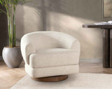 Chassia Dusty Beige Swivel Chair by Classic Home at Eve Furniture