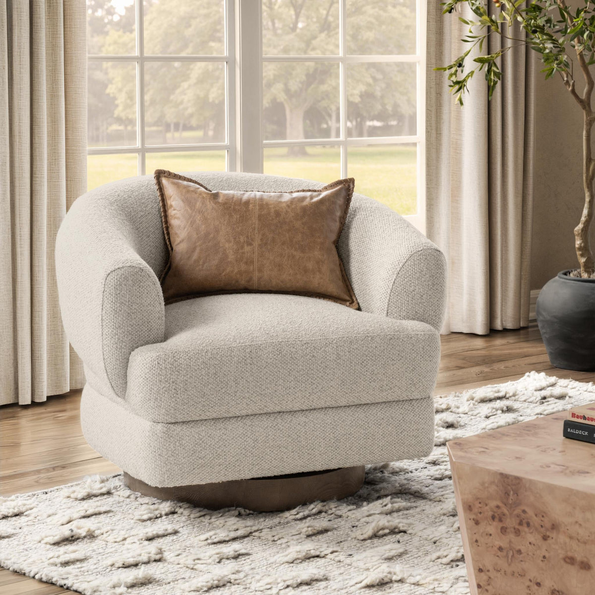 Chassia Swivel Chair by Classic Home at Eve Furniture