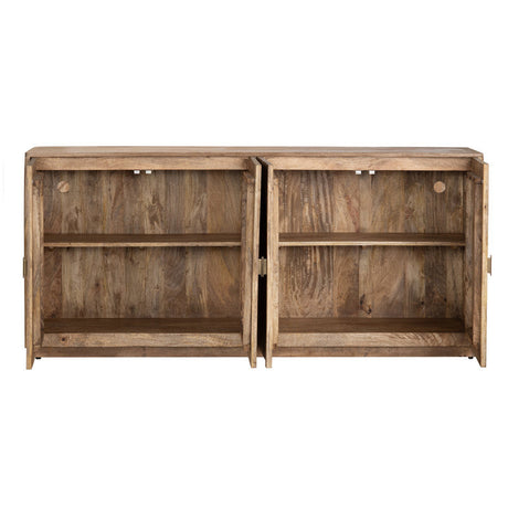 Chateau Brown Four-Door Sideboard by Crestview at Eve Furniture