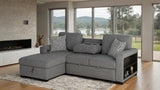 Chatham Gray Sleeper Sectional with Left Chaise