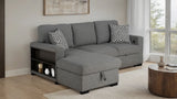 Chatham Gray Sleeper Sectional with Left Chaise