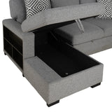 Chatham Gray Sleeper Sectional with Left Chaise