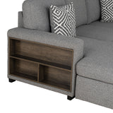 Chatham Gray Sleeper Sectional with Left Chaise