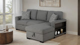 Chatham Gray Sleeper Sectional with Right Chaise