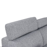 Chatteris Gray Fabric Right Chaise Sleeper Sectional