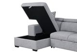 Chatteris Gray Left Chaise Sleeper Sectional