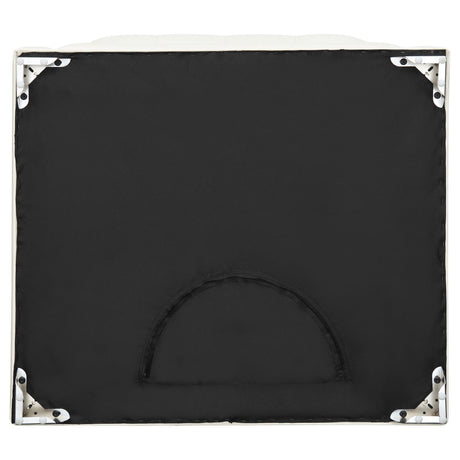 Chaviano Pearl White Upholstered Ottoman by Coaster at Eve Furniture