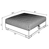 Chaviano Pearl White Upholstered Ottoman by Coaster at Eve Furniture