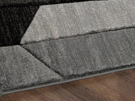 Chayse Black/Gray 5' x 6'7" Rug by Ashley at Eve Furniture