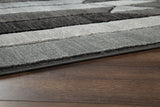 Chayse Black/Gray 6'6" x 9'6" Rug by Ashley at Eve Furniture