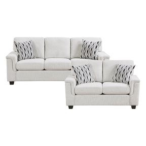 Chelsea Beige 2-Piece Living Room Set by Homelegance at Eve Furniture