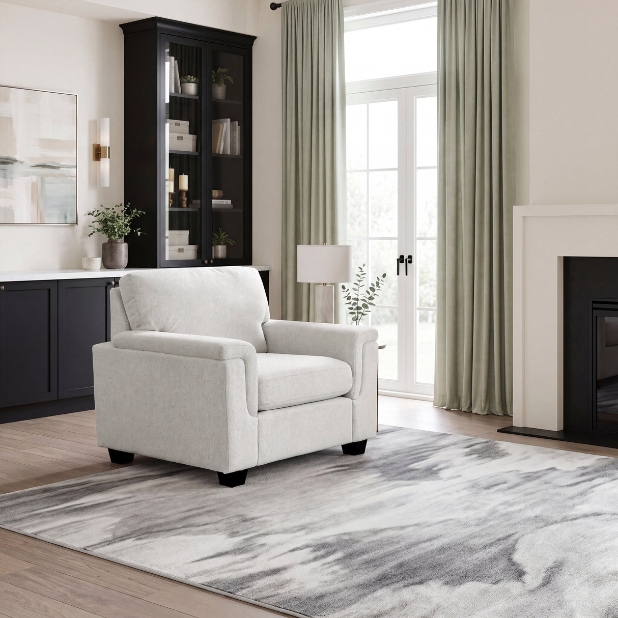 Chelsea Beige Chair by Homelegance at Eve Furniture