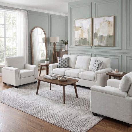 Chelsea Beige Living Room Set by Homelegance at Eve Furniture