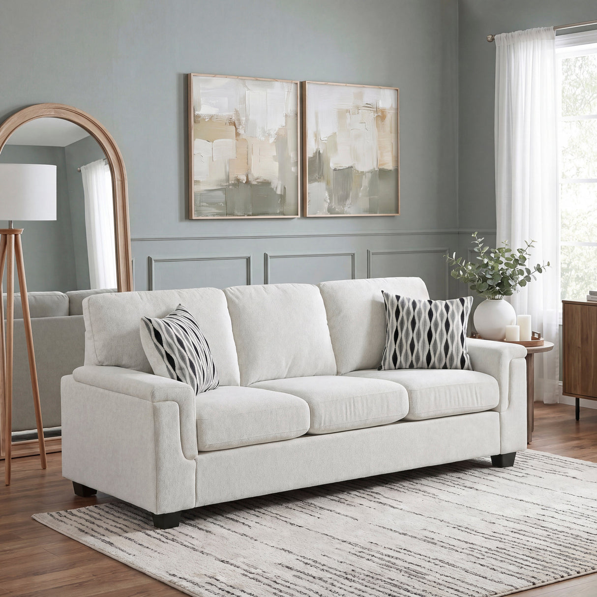 Chelsea Beige Sofa by Homelegance at Eve Furniture