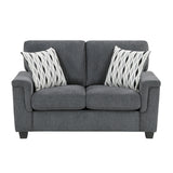 Chelsea Dark Gray 2-Piece Living Room Set by Homelegance at Eve Furniture