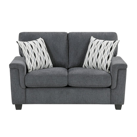 Chelsea Dark Gray 2-Piece Living Room Set by Homelegance at Eve Furniture