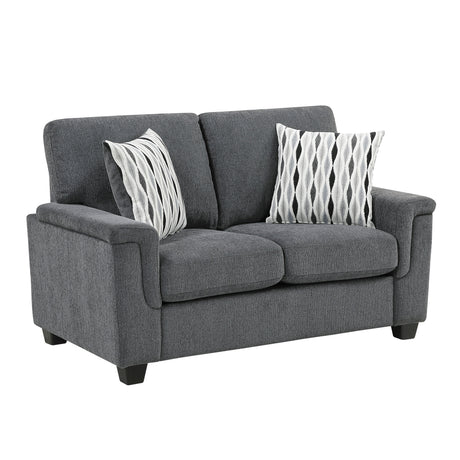 Chelsea Dark Gray 2-Piece Living Room Set by Homelegance at Eve Furniture