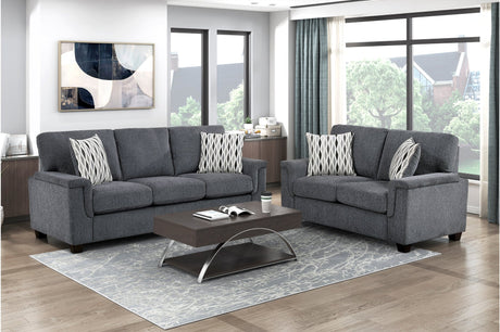 Chelsea Dark Gray Living Room Set by Homelegance at Eve Furniture