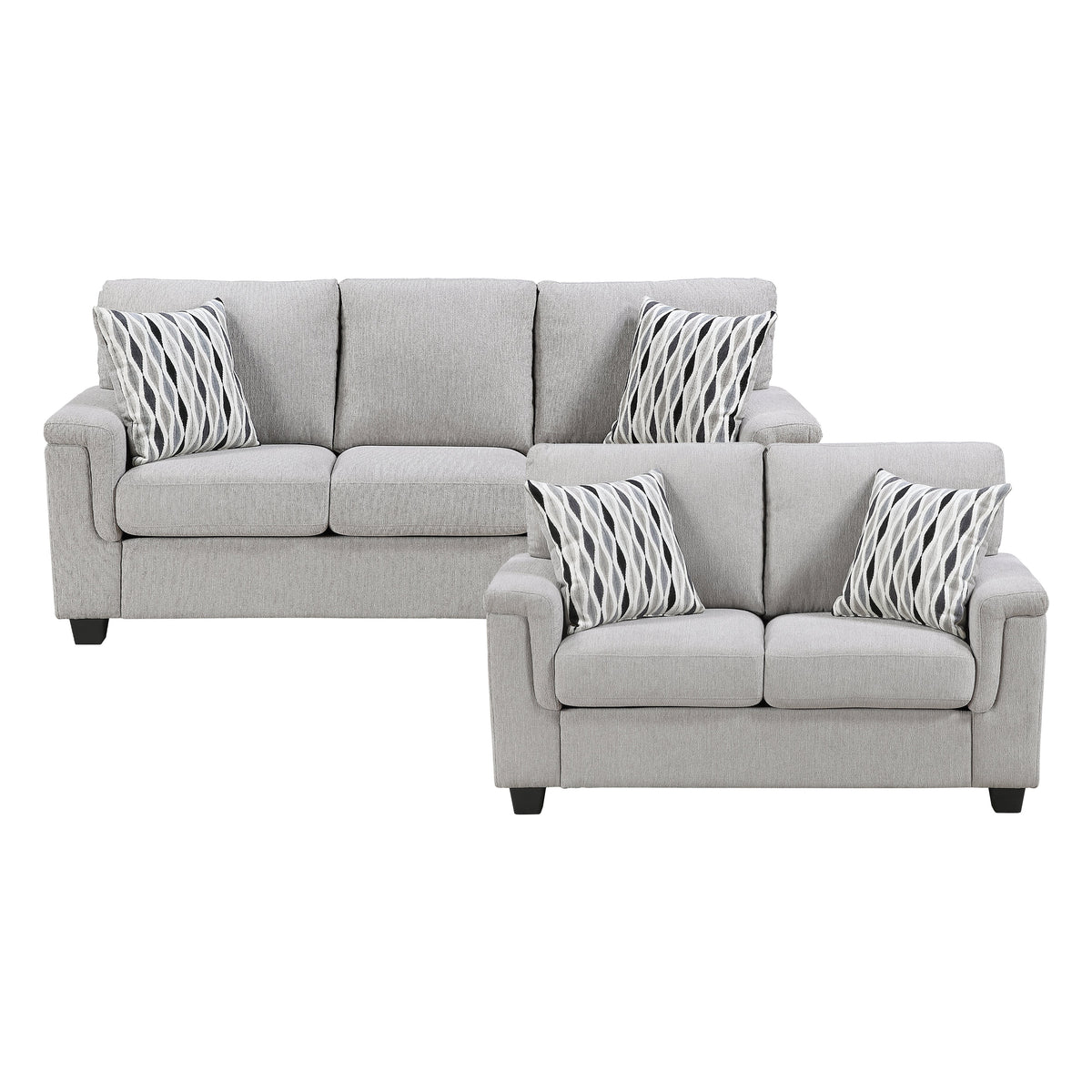 Chelsea Gray 2-Piece Living Room Set by Homelegance at Eve Furniture
