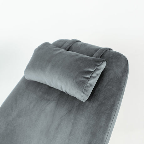 Chelsea Grey Velvet Rocking Chair by Ashcroft Furniture at Eve Furniture