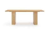 Chelsea Natural Oak Wood 79" Rectangular Dining Table by TOV Furniture at Eve Furniture