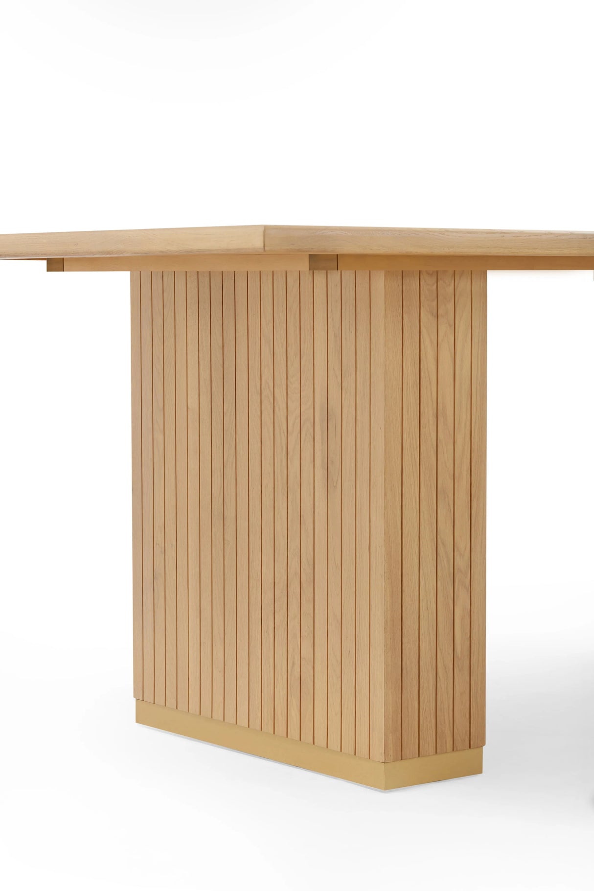 Chelsea Natural Oak Wood 79" Rectangular Dining Table by TOV Furniture at Eve Furniture