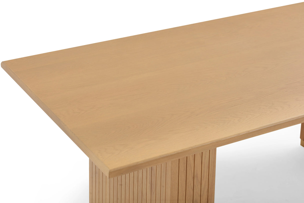 Chelsea Natural Oak Wood 79" Rectangular Dining Table by TOV Furniture at Eve Furniture