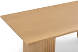 Chelsea Natural Oak Wood 79" Rectangular Dining Table by TOV Furniture at Eve Furniture
