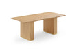 Chelsea Natural Oak Wood 79" Rectangular Dining Table by TOV Furniture at Eve Furniture