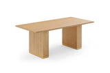 Chelsea Natural Oak Wood 79" Rectangular Dining Table by TOV Furniture at Eve Furniture