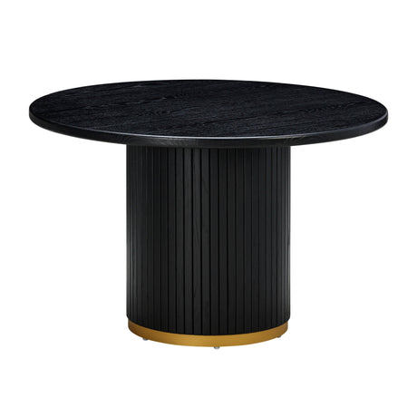 Chelsea Oak Wood 47" Round Dining Table by TOV Furniture at Eve Furniture