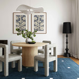 Chelsea Oak Wood 47" Round Dining Table by TOV Furniture at Eve Furniture