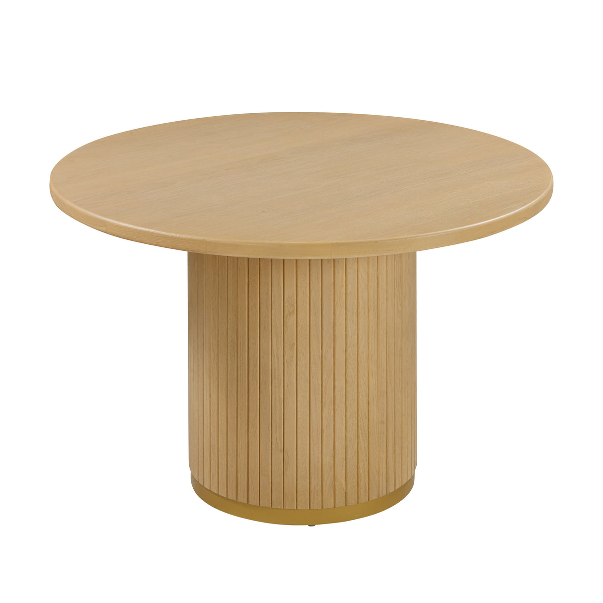 Chelsea Oak Wood 47" Round Dining Table by TOV Furniture at Eve Furniture