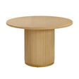 Chelsea Oak Wood 47" Round Dining Table by TOV Furniture at Eve Furniture