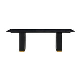 Chelsea Oak Wood 96" Rectangular Dining Table by TOV Furniture at Eve Furniture