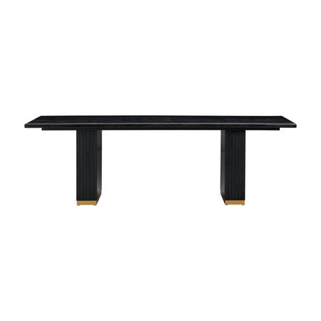 Chelsea Oak Wood 96" Rectangular Dining Table by TOV Furniture at Eve Furniture