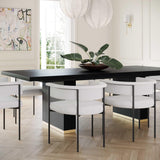 Chelsea Oak Wood 96" Rectangular Dining Table by TOV Furniture at Eve Furniture