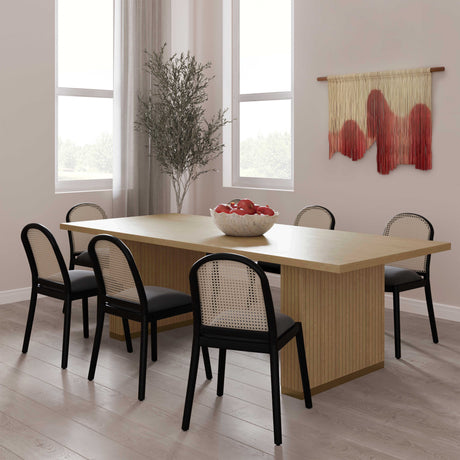 Chelsea Oak Wood 96" Rectangular Dining Table by TOV Furniture at Eve Furniture