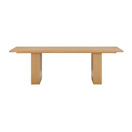 Chelsea Oak Wood 96" Rectangular Dining Table by TOV Furniture at Eve Furniture