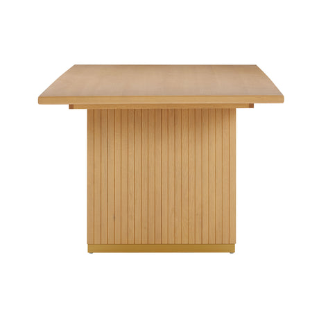 Chelsea Oak Wood 96" Rectangular Dining Table by TOV Furniture at Eve Furniture
