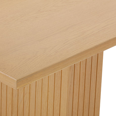 Chelsea Oak Wood 96" Rectangular Dining Table by TOV Furniture at Eve Furniture