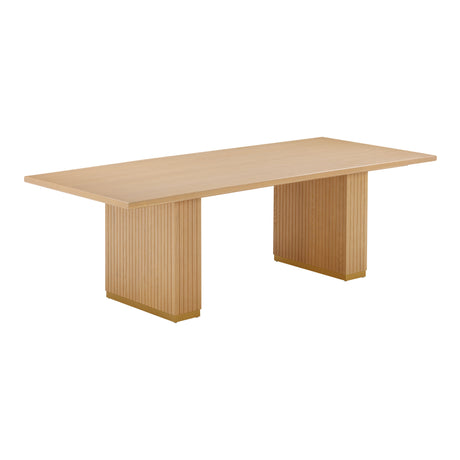 Chelsea Oak Wood 96" Rectangular Dining Table by TOV Furniture at Eve Furniture