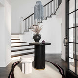 Chelsea Oak Wood Entry Table by TOV Furniture at Eve Furniture